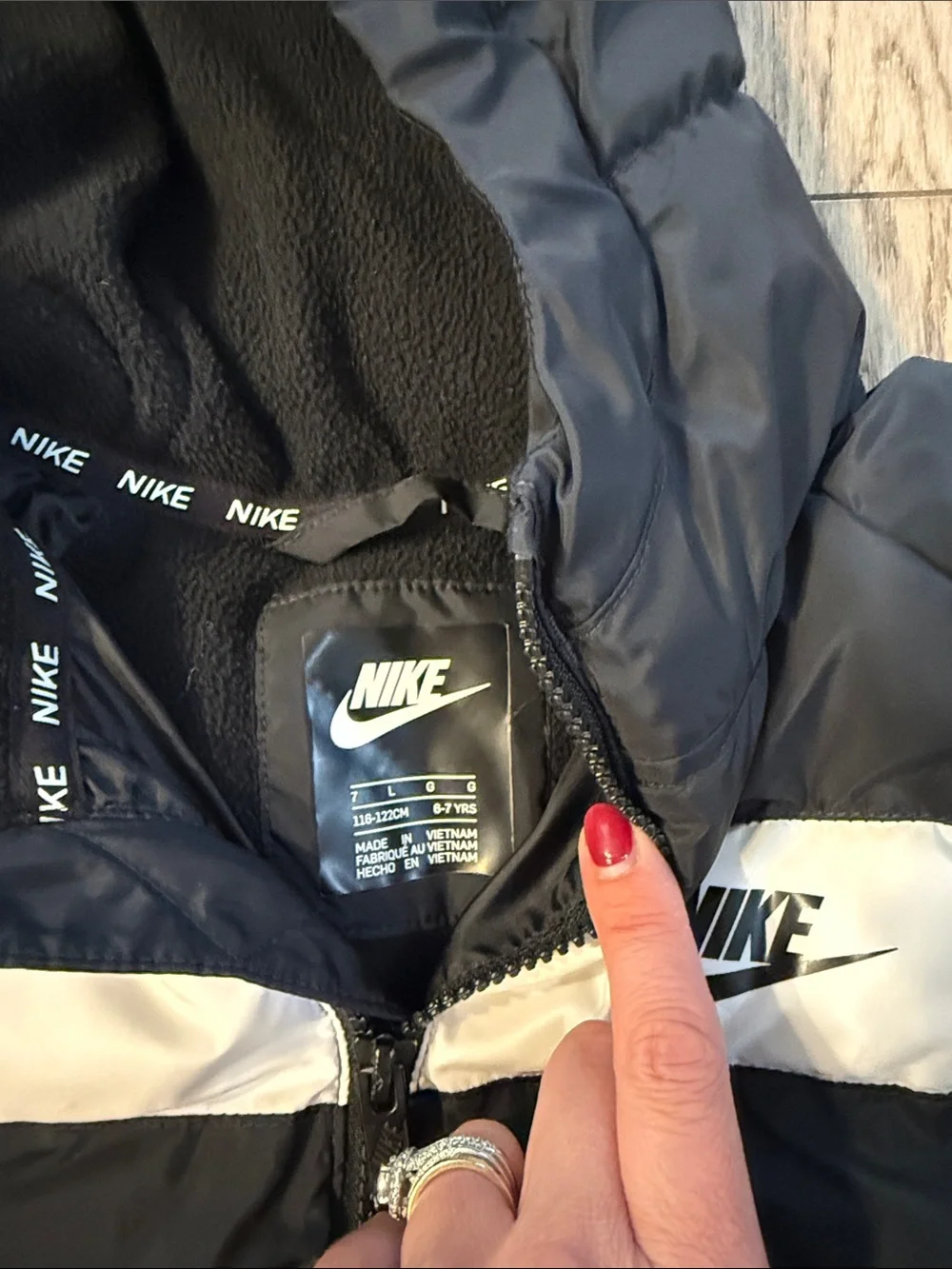 Nike warm puffer